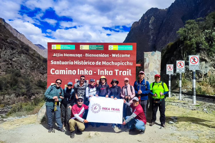 Starting point of the Inca Trail to Machu Picchu at KM 82, surrounded by stunning Andean landscapes and rich cultural heritage