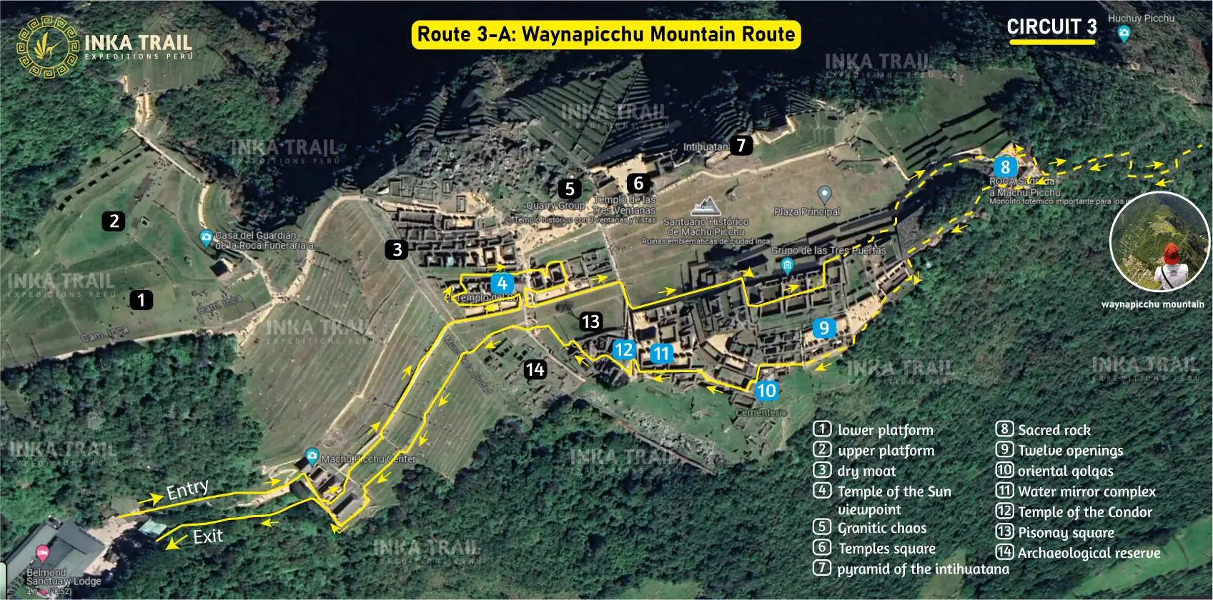 Machu Picchu circuit Route 3-A