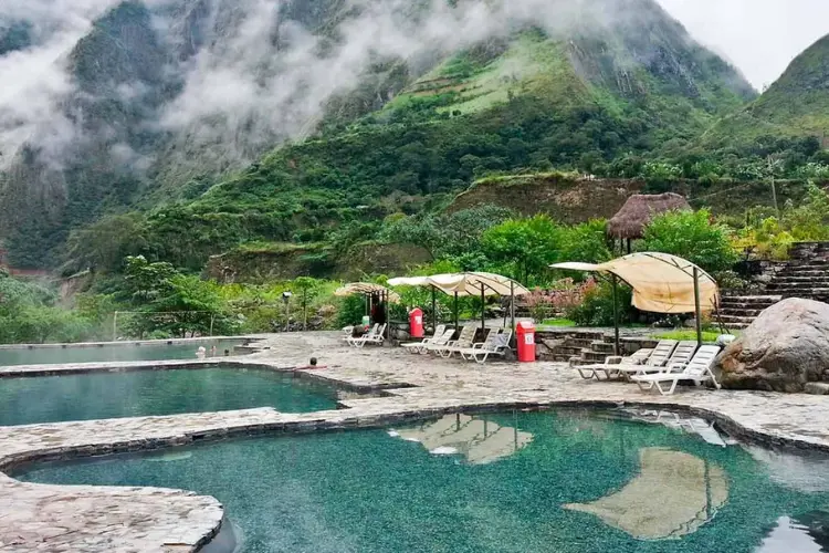 Aguas Calientes a vibrant town and gateway to Machu Picchu.