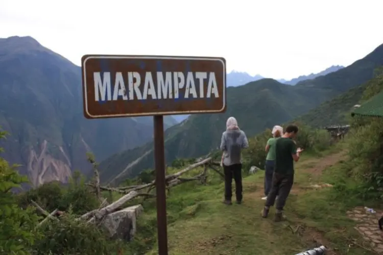 Marampata, a beautiful rest stop with panoramic views on the Choquequirao Trek.