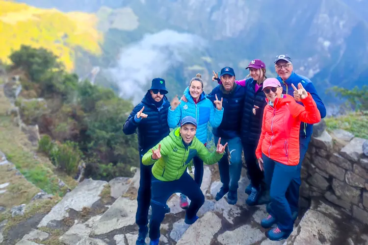 Breathtaking view of the Sun Gate, or Inti Punku, overlooking Machu Picchu.